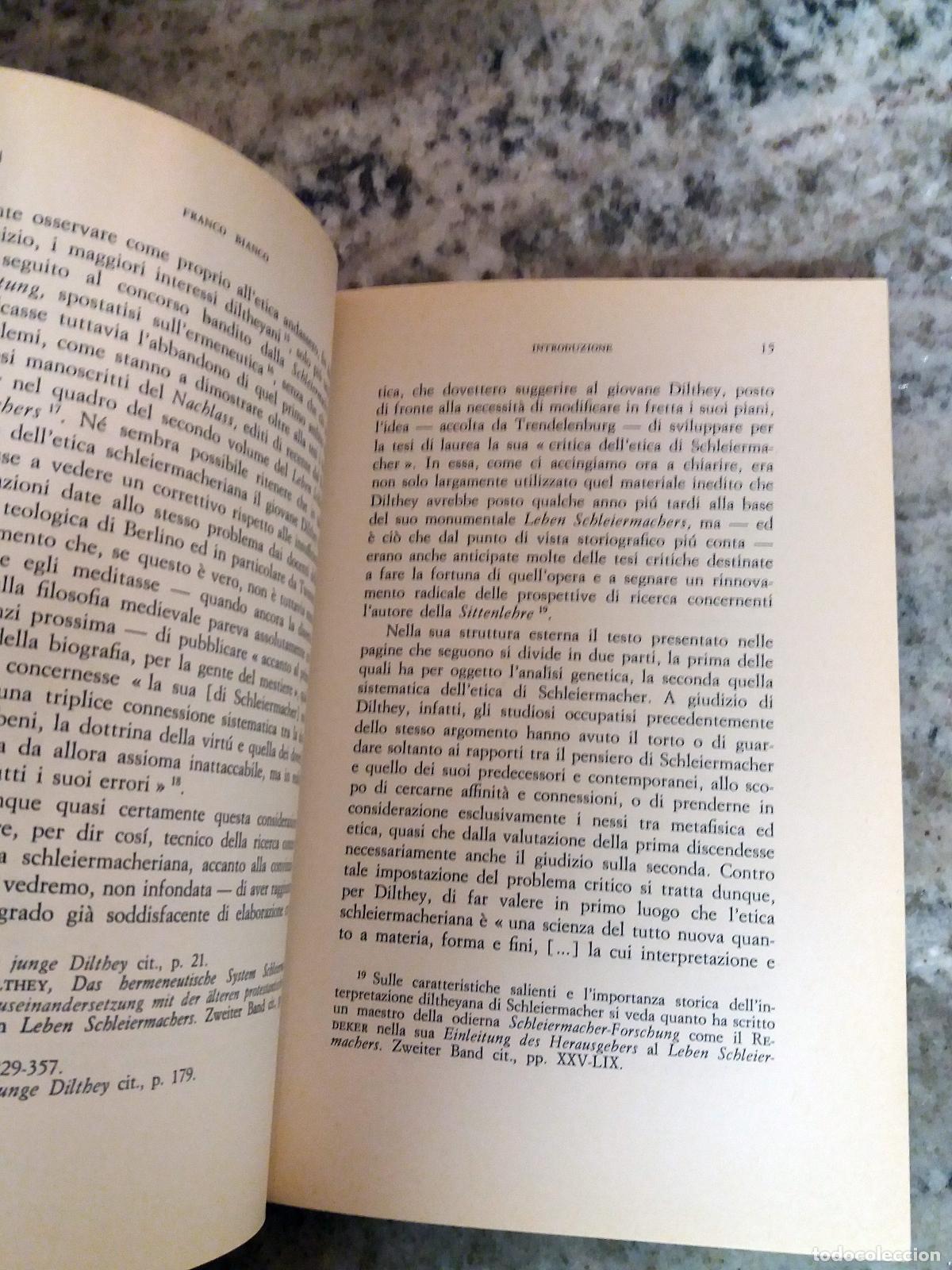 Libros: Wilhelm Dilthey - Letica di Schleiermacher - Foto 3