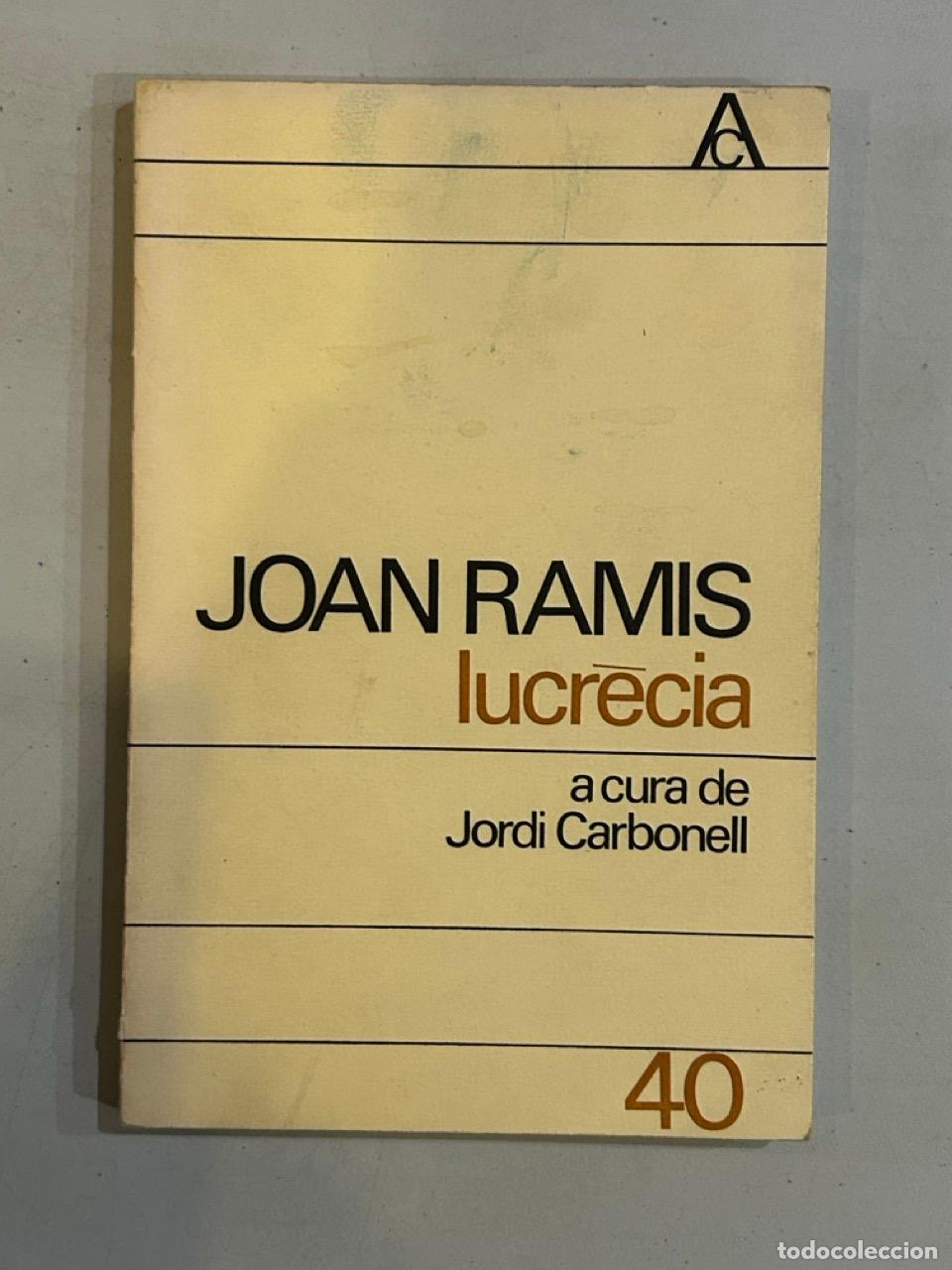 Libros: Joan Ramis - Lucr&egrave;cia - Foto 1