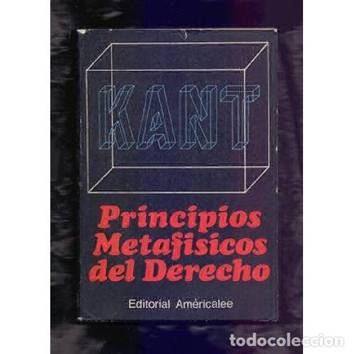 Libros: PRINCIPIOS METAF&Iacute;SICOS DEL DERECHO - KANT - Foto 1