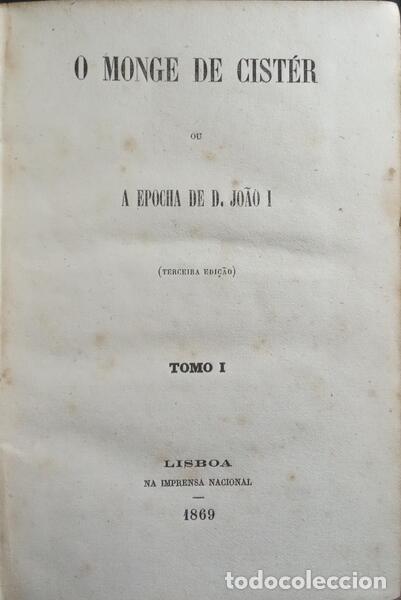 Libros: HERCULANO. (Alexandre) - O MONASTICON. [3 VOLS.] - Foto 1