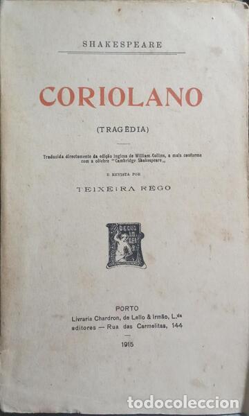 Libros: SHAKESPEARE. (William) - CORIOLANO. - Foto 1