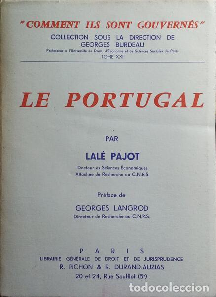 B&uuml;cher: PAJOT. (Lal&eacute;) - LE PORTUGAL.