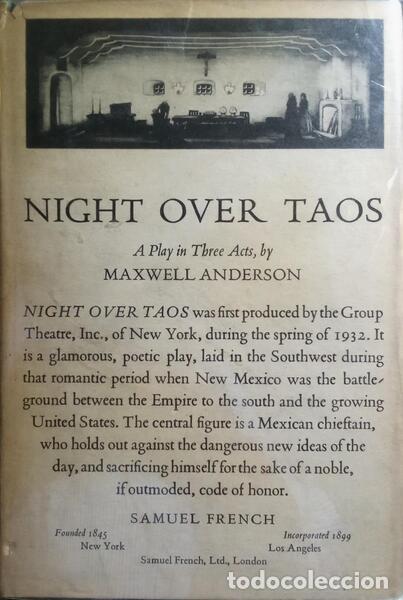 Libri di seconda mano: ANDERSON. (Maxwell) - NIGHT OVER TAOS.