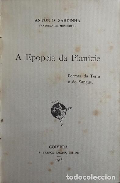 Libri di seconda mano: SARDINHA. (Ant&oacute;nio) - A EPOPEIA DA PLAN&Iacute;CIE.