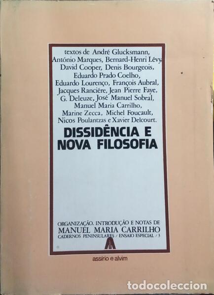 Libros: GLUCKSMANN. (Andr&eacute;) - DISSID&Ecirc;NCIA E NOVA FILOSOFIA. - Foto 1