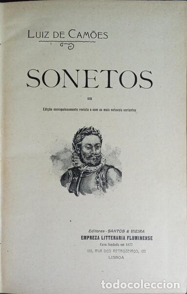 Libros: CAM&Otilde;ES. (Lu&iacute;s Vaz de) - SONETOS. - Foto 2