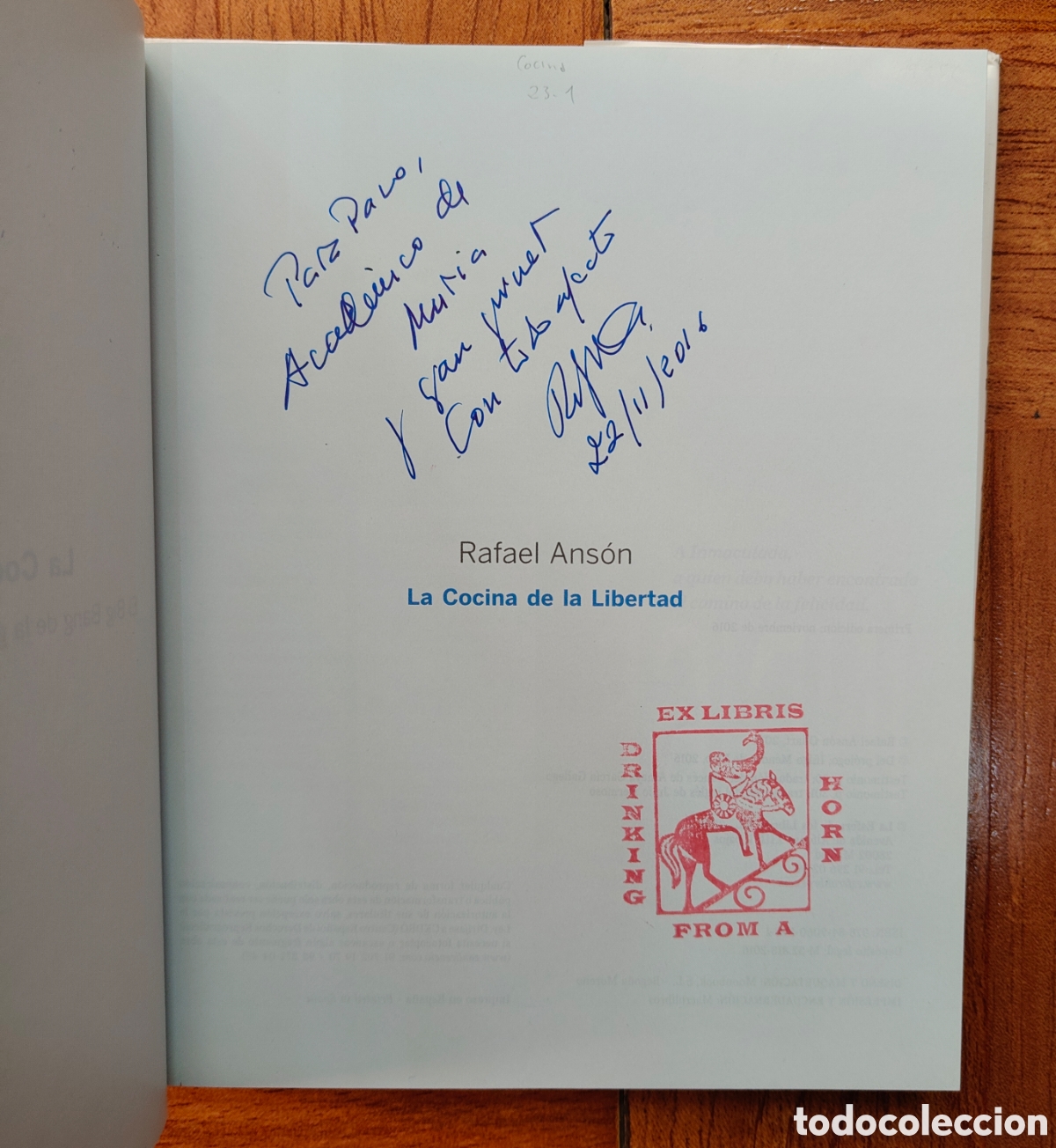 Libros: La Cocina de la Libertad - Rafael Ans&oacute;n - Foto 3
