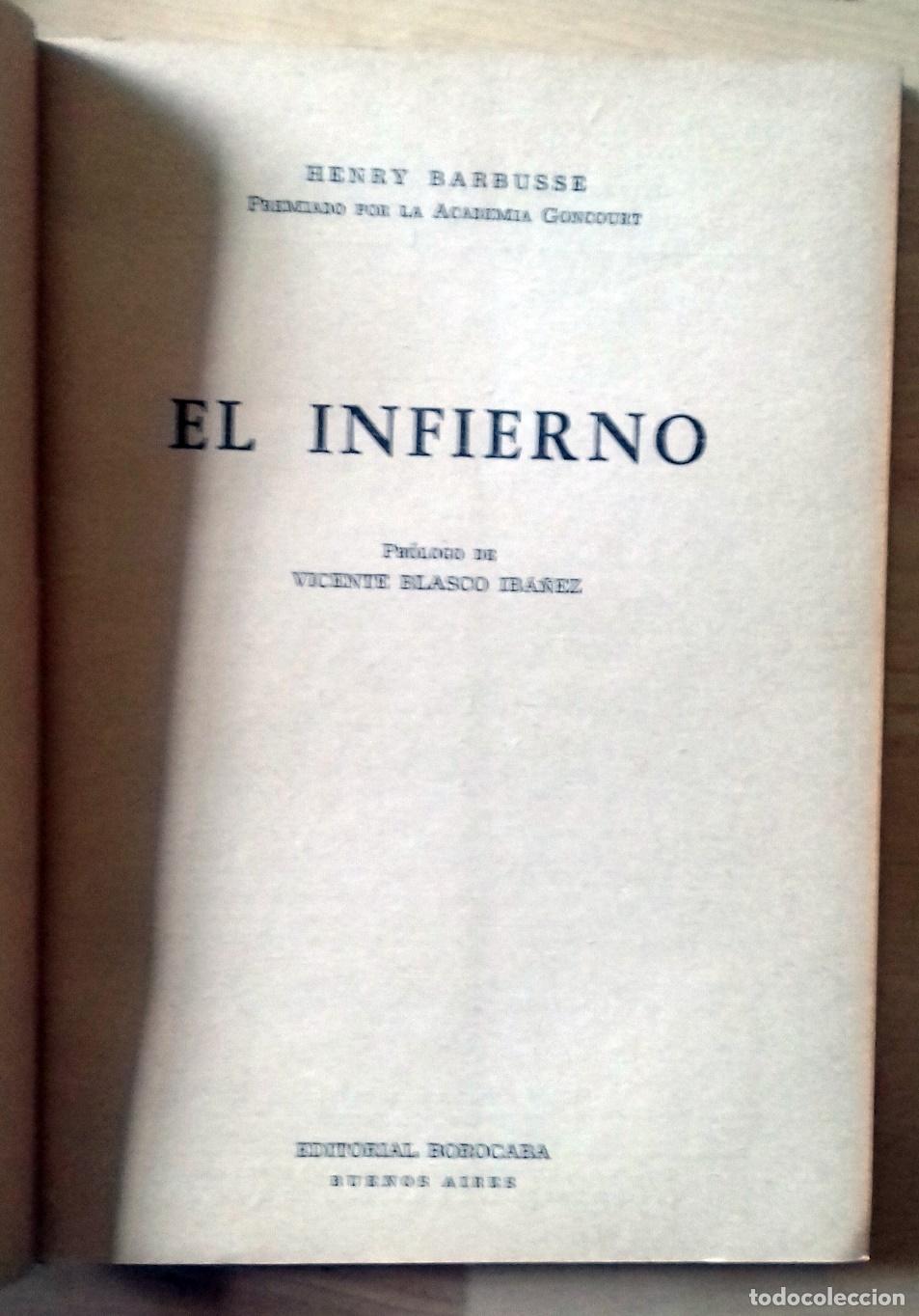 Libros: Henry Barbusse - EL INFIERNO - Foto 2