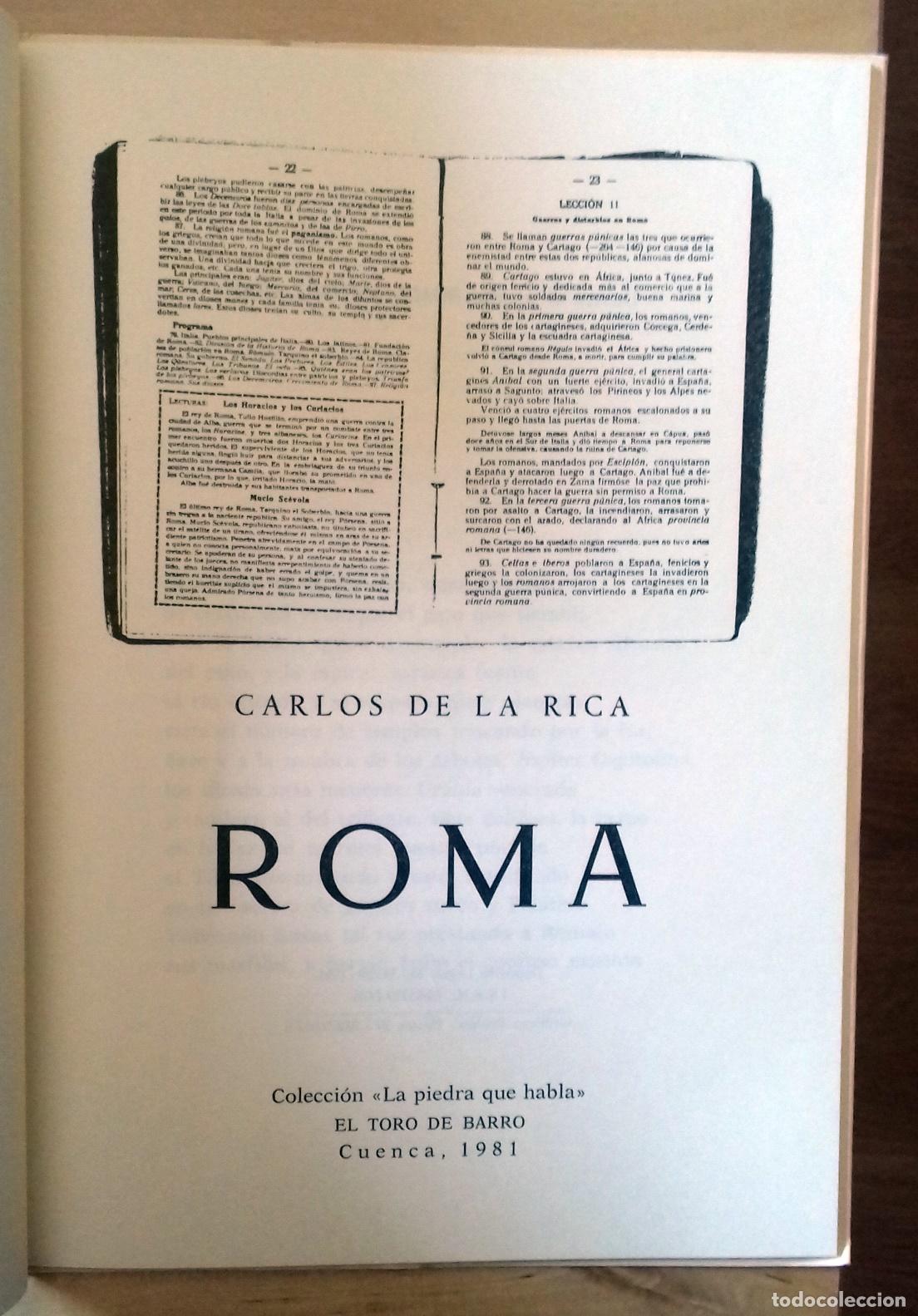 Libros: Carlos de la Rica - ROMA - Foto 3