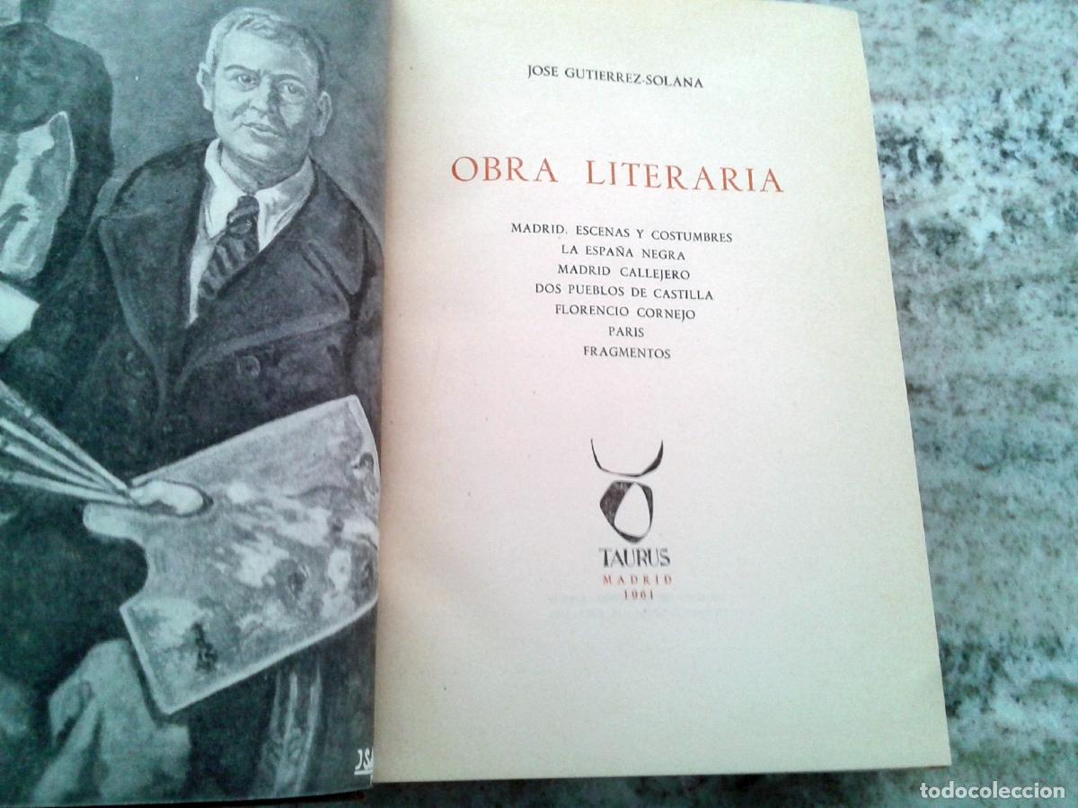 Libros: Jos&eacute; Guti&eacute;rrez Solana - OBRA LITERARIA - Foto 2