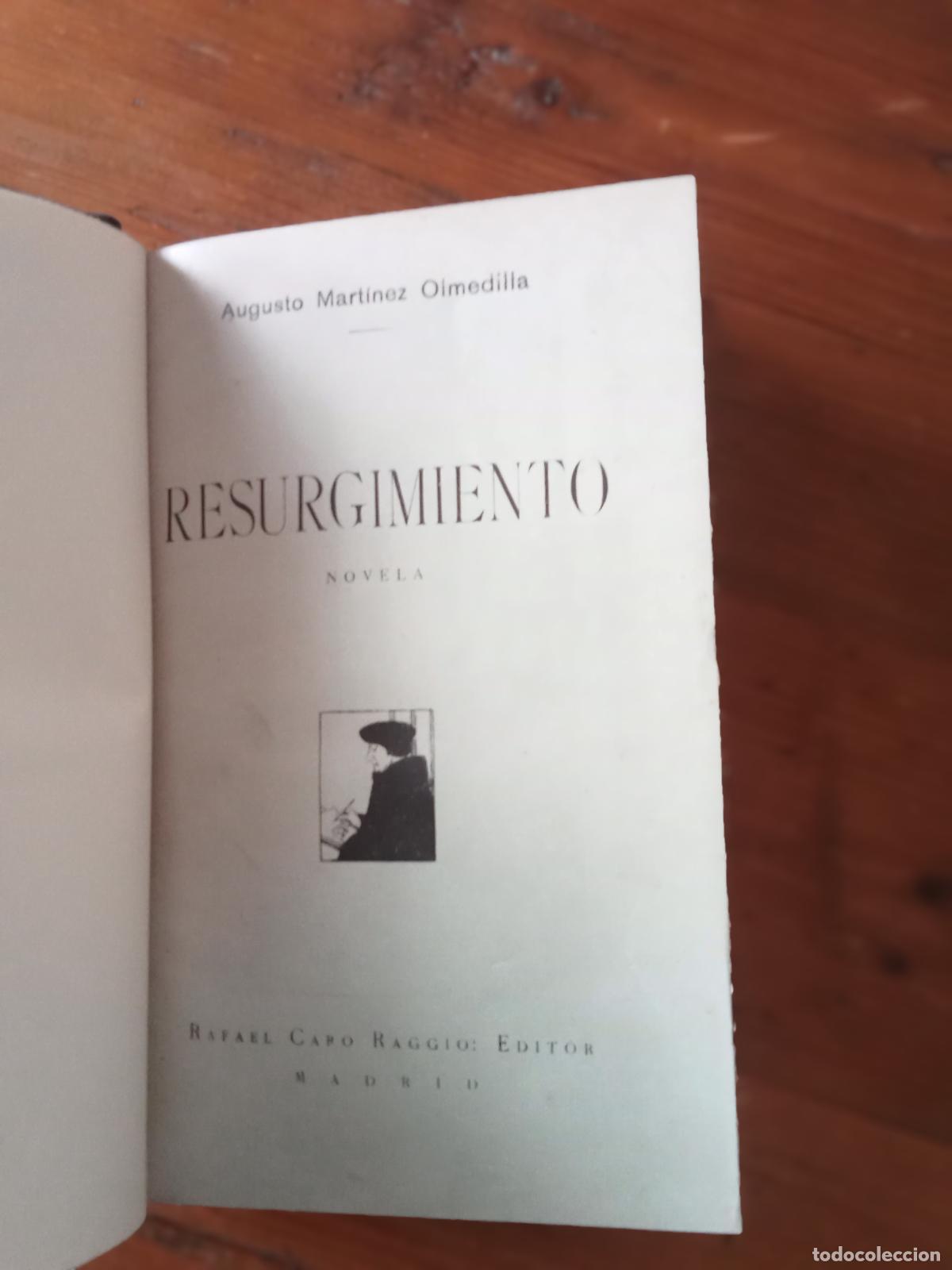 Libros: Augusto Mart&iacute;nez Olmedilla - RESURGIMIENTO - Foto 2