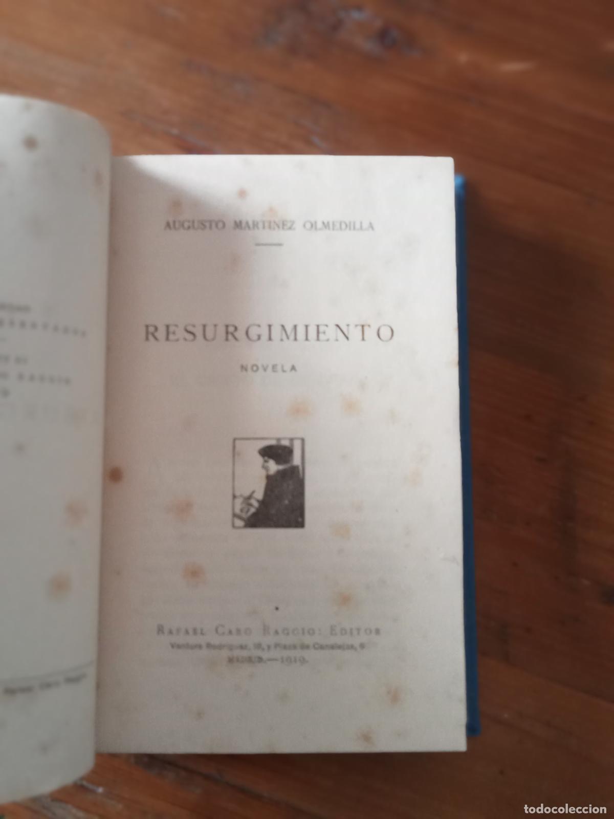 Libros: Augusto Mart&iacute;nez Olmedilla - RESURGIMIENTO - Foto 3