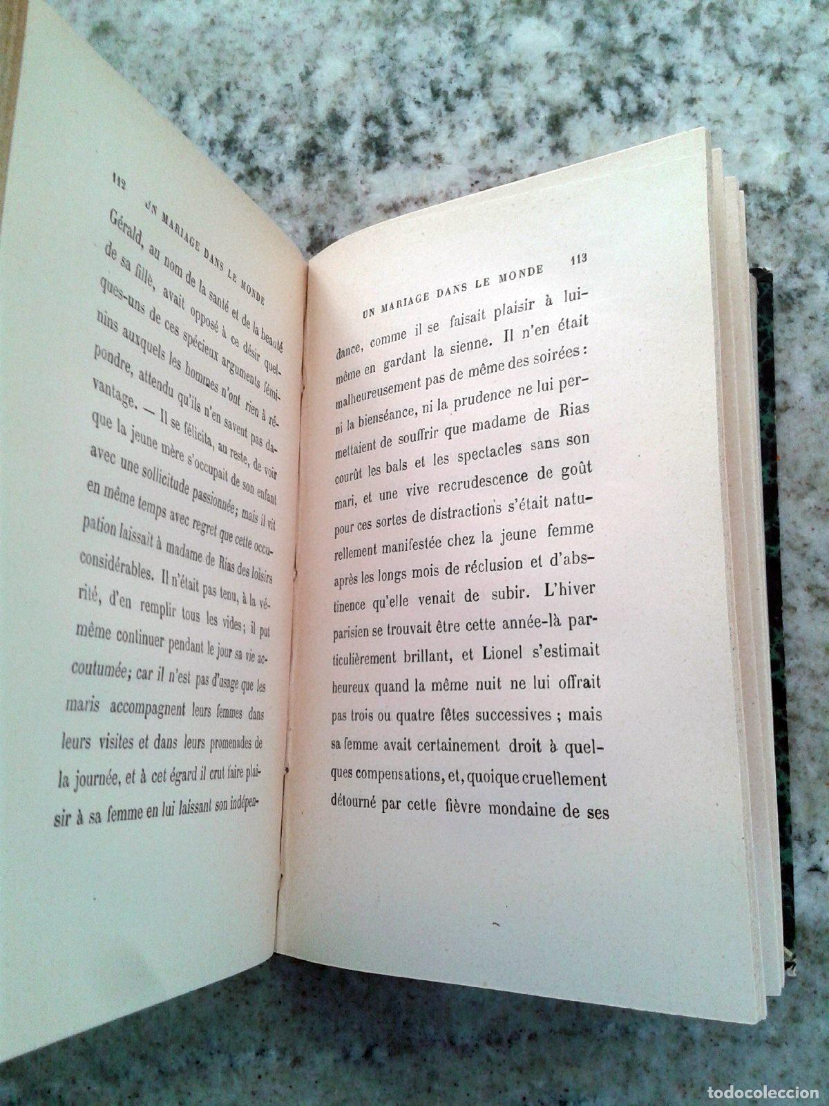 Libros: Octave Feuillet - UN MARIAGE DANS LE MONDE - Foto 3
