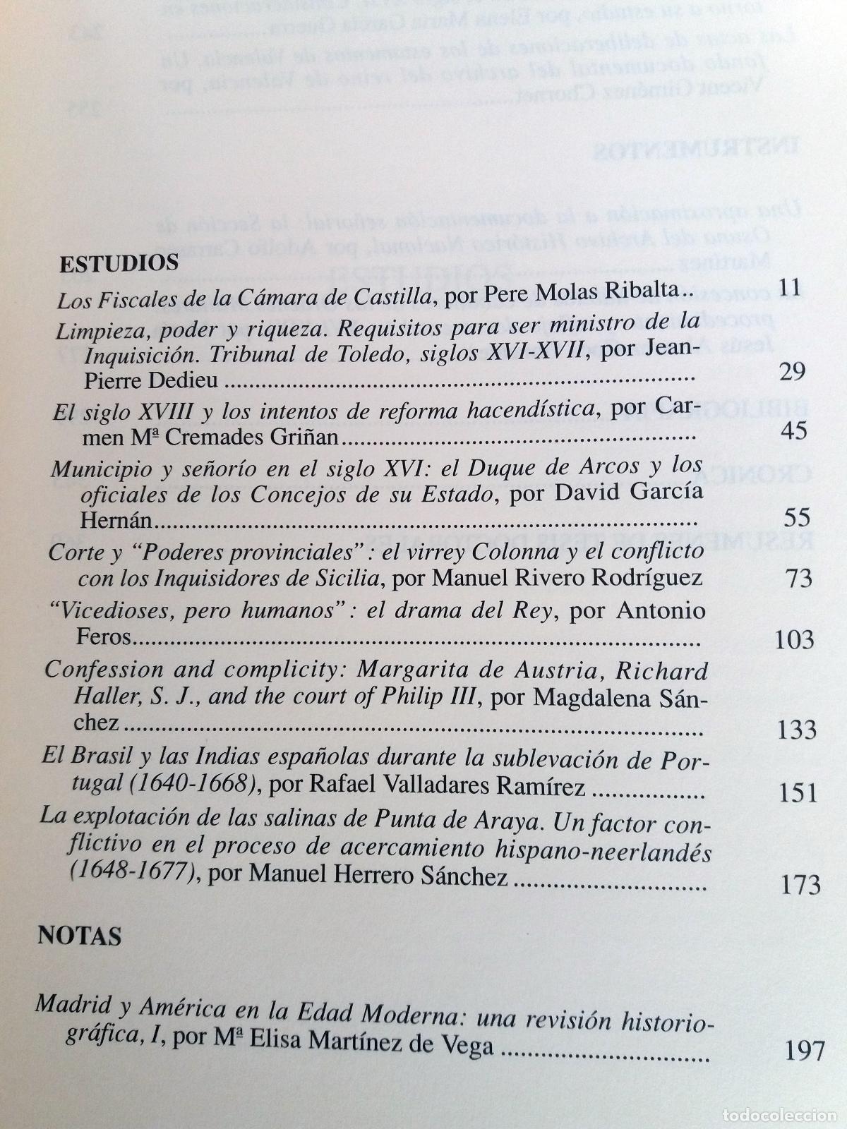 Libros: vvaa - CUADERNOS DE HISTORIA MODERNA. 1993. n&ordm; 14. - Foto 3