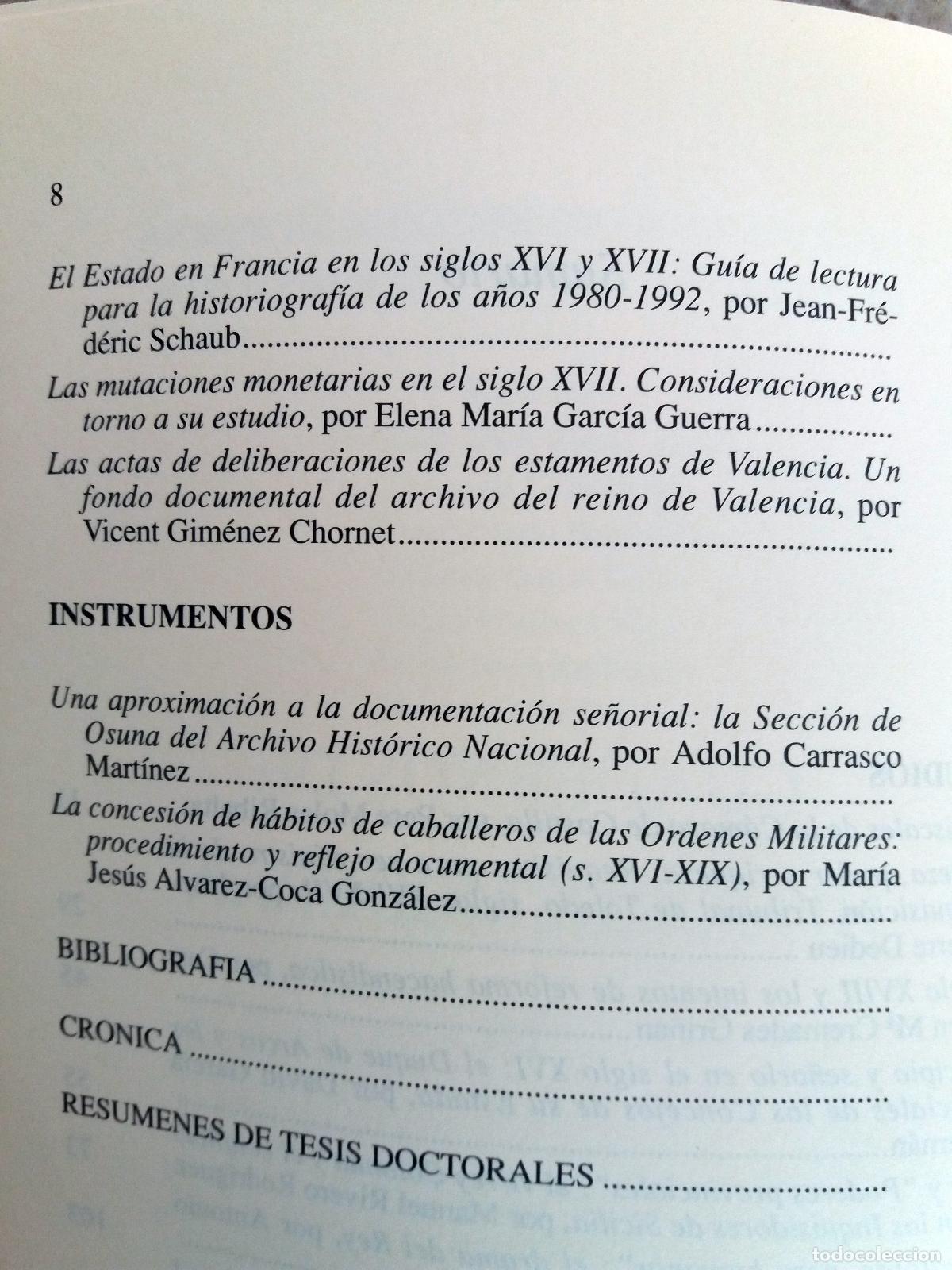 Libros: vvaa - CUADERNOS DE HISTORIA MODERNA. 1993. n&ordm; 14. - Foto 4
