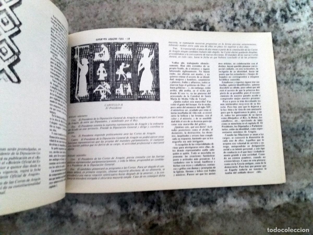 Libros: Carlos Moros - ESTATUTO DE ARAGON 1982. Litograf&iacute;as - Foto 3