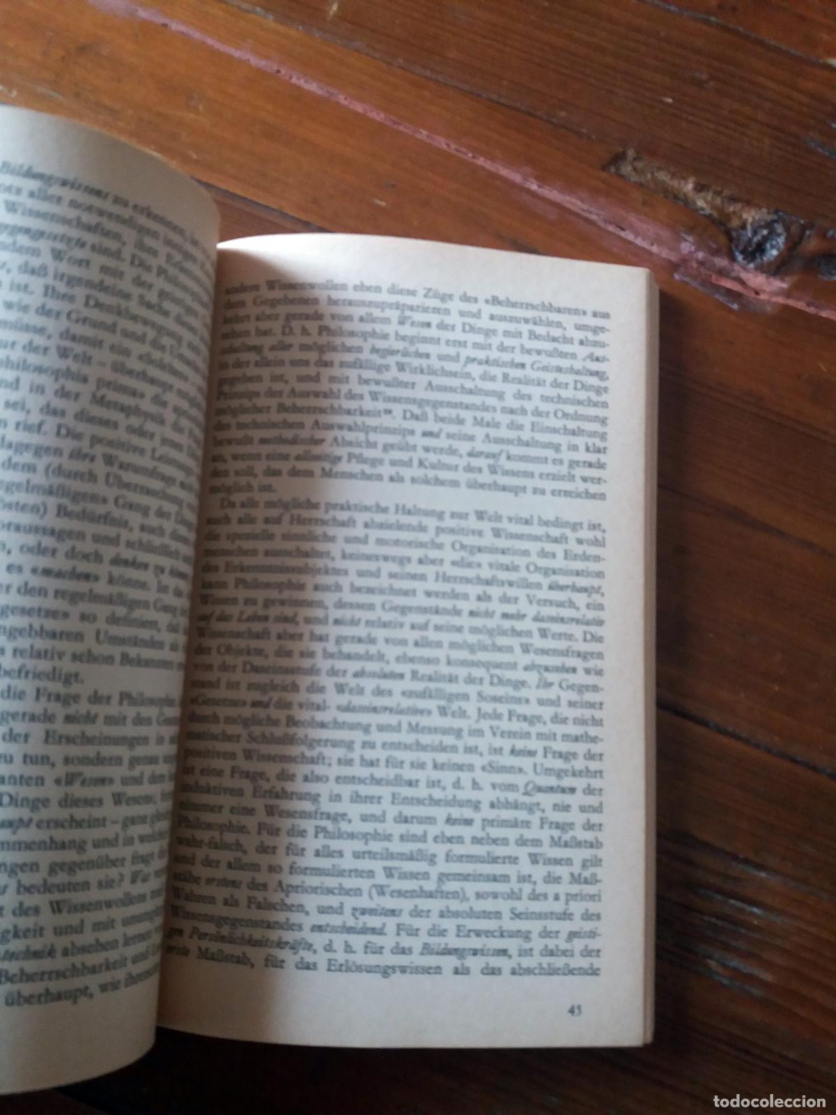 Libros: Max Scheler - PHILOSOPHISCHE WELTANSCHAUUNG - Foto 4
