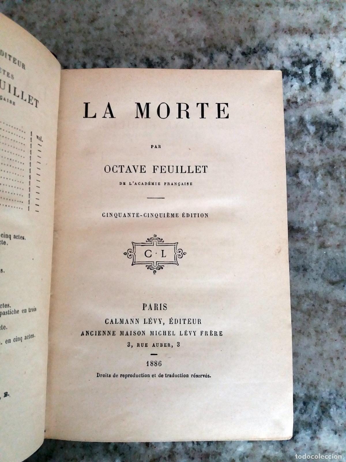 Libros: Octave Feuillet - LA MORTE - Foto 2
