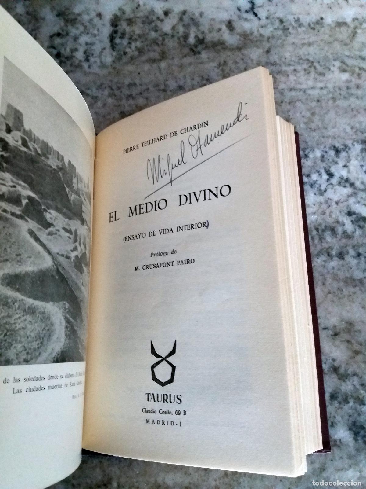 Libros: Teilhard de Chardin - LA VISION DEL PASADO + EL MEDIO DIVINO. En un Vol. - Foto 3