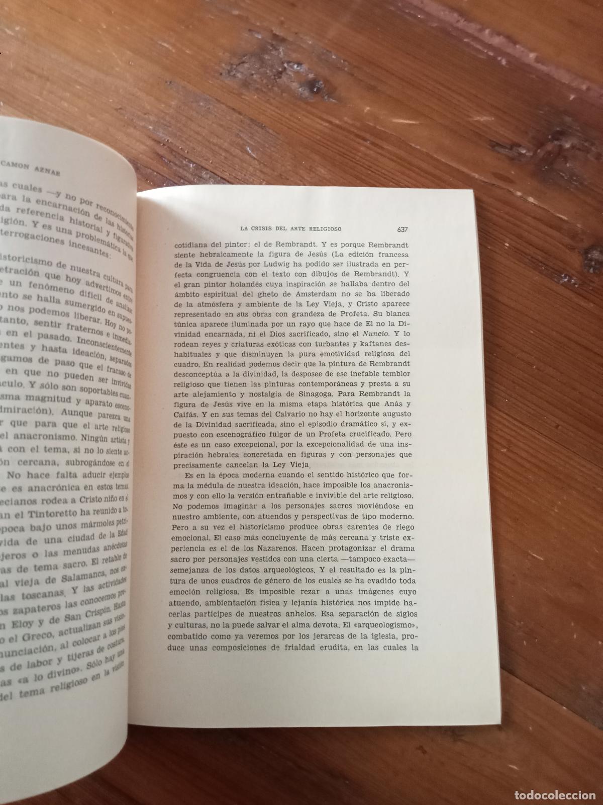 Libros: Jos&eacute; Cam&oacute;n Aznar - LA CRISIS DEL ARTE RELIGIOSO. Separata - Foto 2