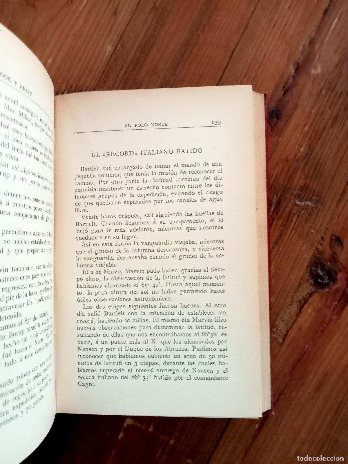 Libros: Frederick Albert Cook - Comandante Peary - AL POLO NORTE - Foto 3