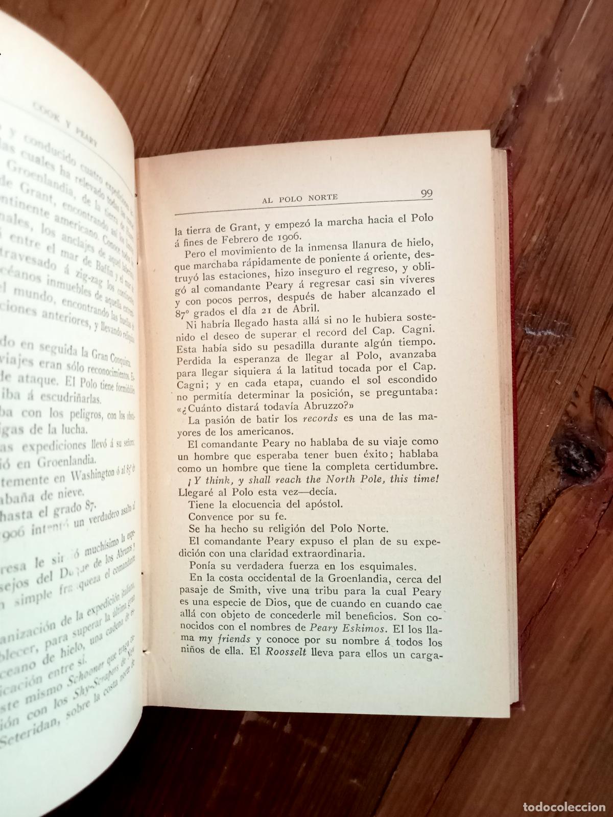 Libros: Frederick Albert Cook - Comandante Peary - AL POLO NORTE - Foto 4