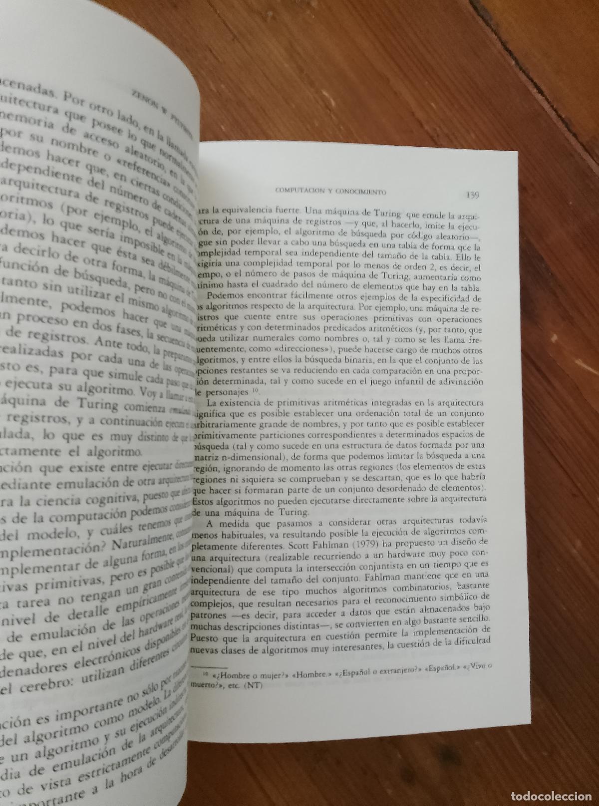 Libros: Zenon W. Pylyshyn - COMPUTACI&Oacute;N Y CONOCIMIENTO - Foto 2