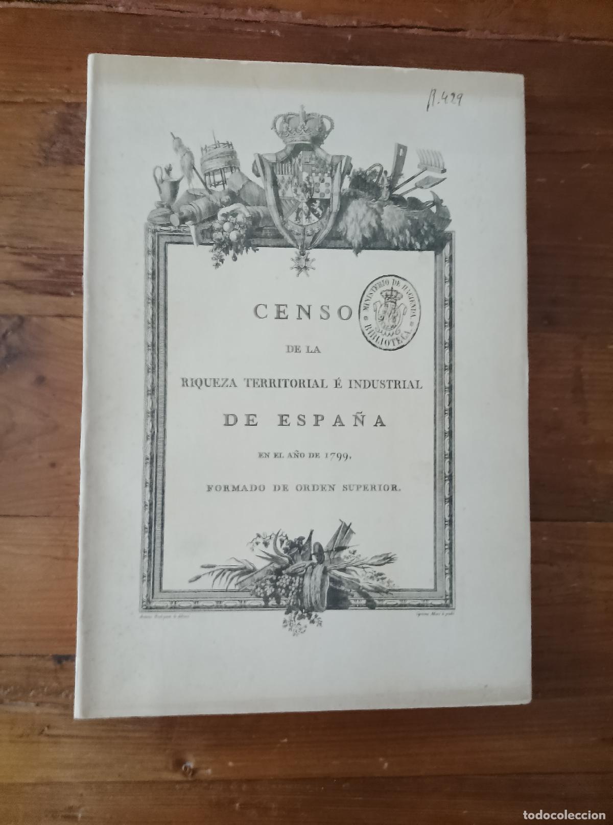Libri di seconda mano: Juan Planza Prieto (Estudio introductorio) - CENSO DE LA RIQUEZA TERRITORIAL E INDUSTRIAL DE ESPA&Ntilde;A