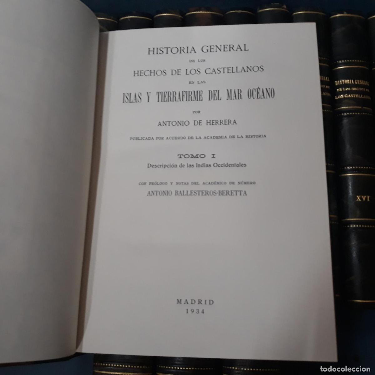 books: Herrera, Antonio de - HISTORIA GENERAL DE LOS HECHOS DE LOS CASTELLANOS EN LAS ISLAS Y TIERRAFIRME D
