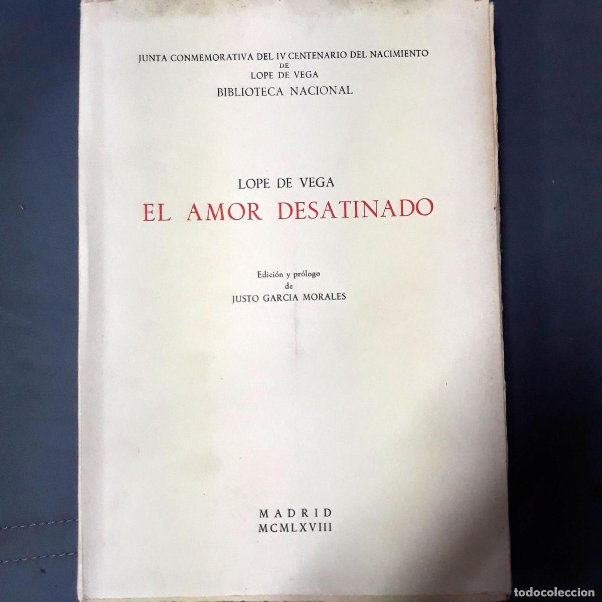 Libros: Lope de Vega - EL AMOR DESATINADO - Foto 1