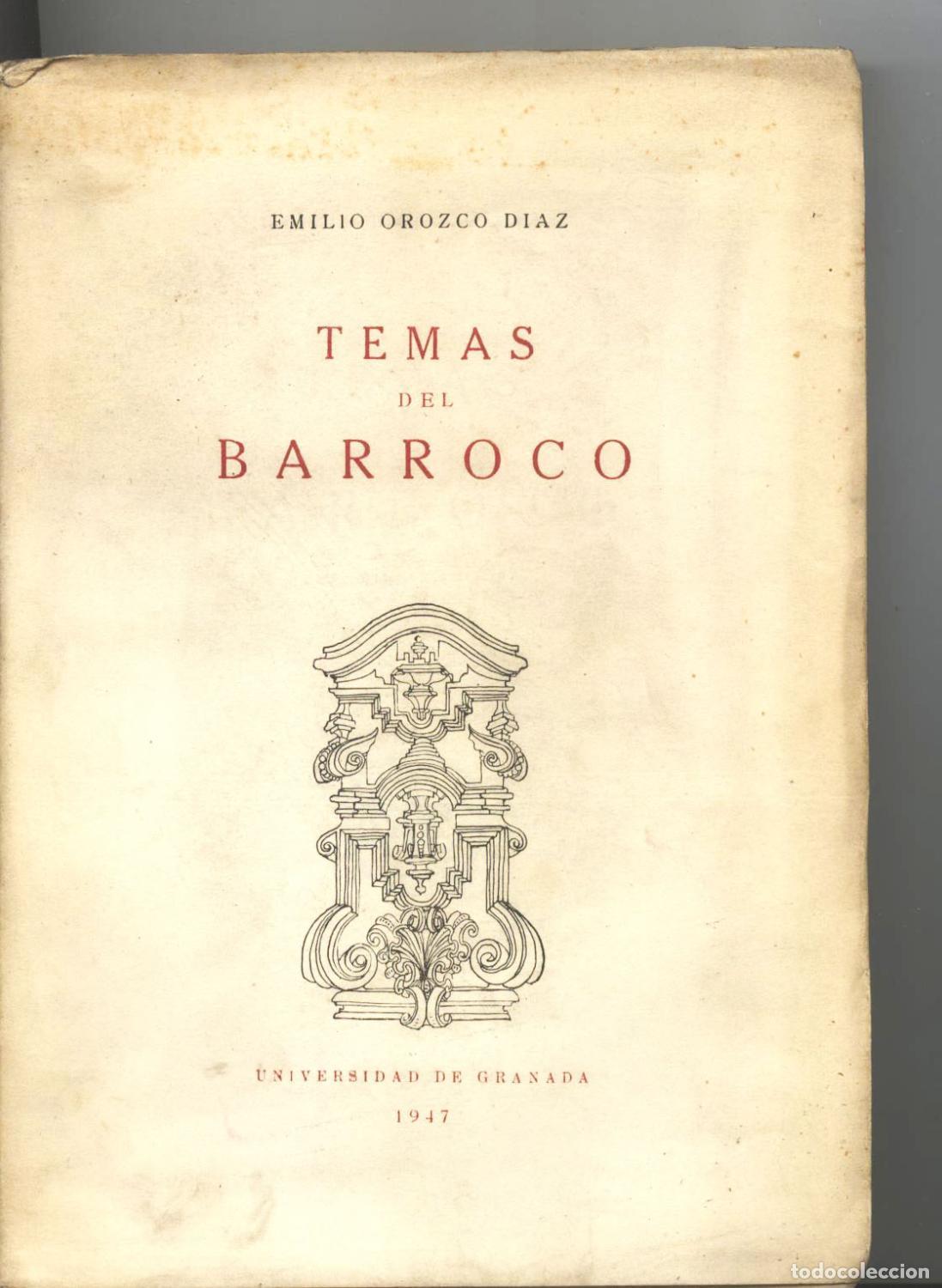 Libros: Emilio Orozco D&iacute;az - TEMAS DEL BARROCO - Foto 1