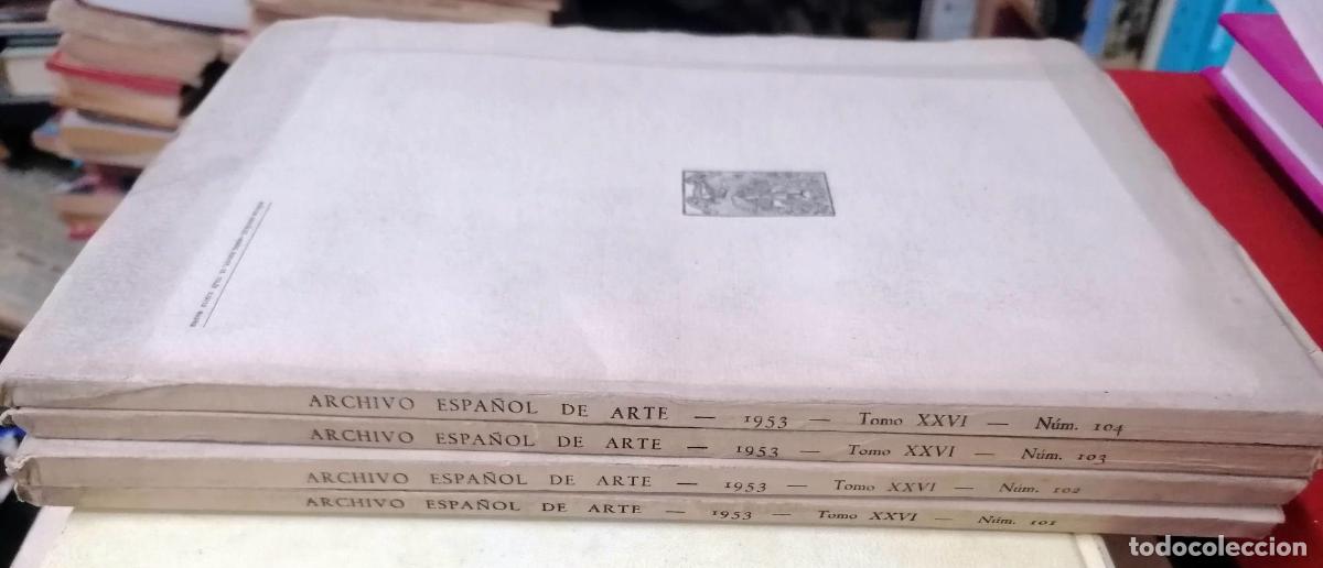 Libros: Diego &aacute;ngulo I&ntilde;iguez (dr.) - ARCHIVO ESPA&Ntilde;OL DE ARTE. Tomo XXVI. Completo: 101, 102, 103, 104.+ &Iacute;ndi