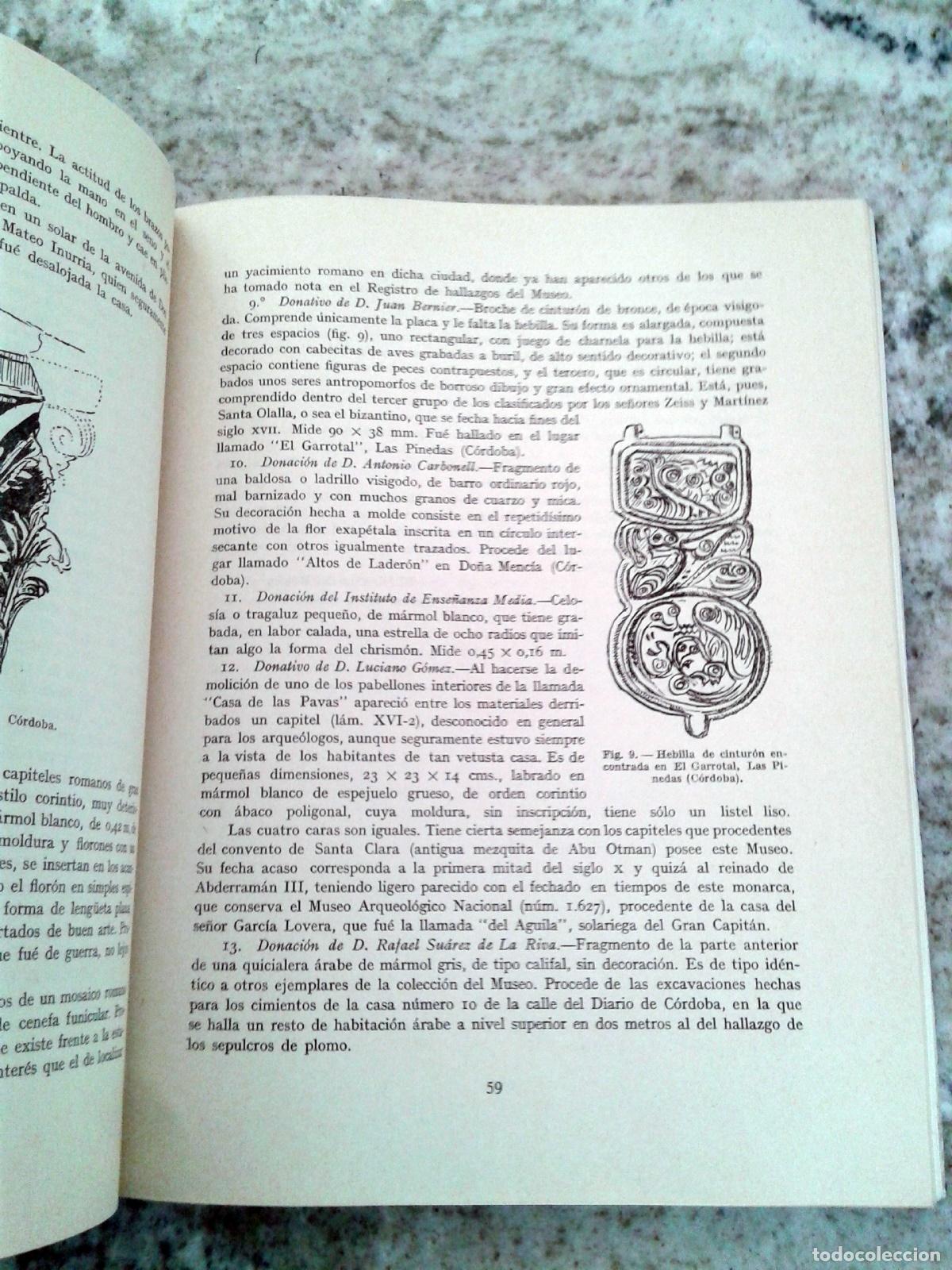 Libros: VV.AA - MEMORIAS DE LOS MUSEOS ARQUEOL&Oacute;GICOS PROVINCIALES. 1940 (Extractos) - Foto 4
