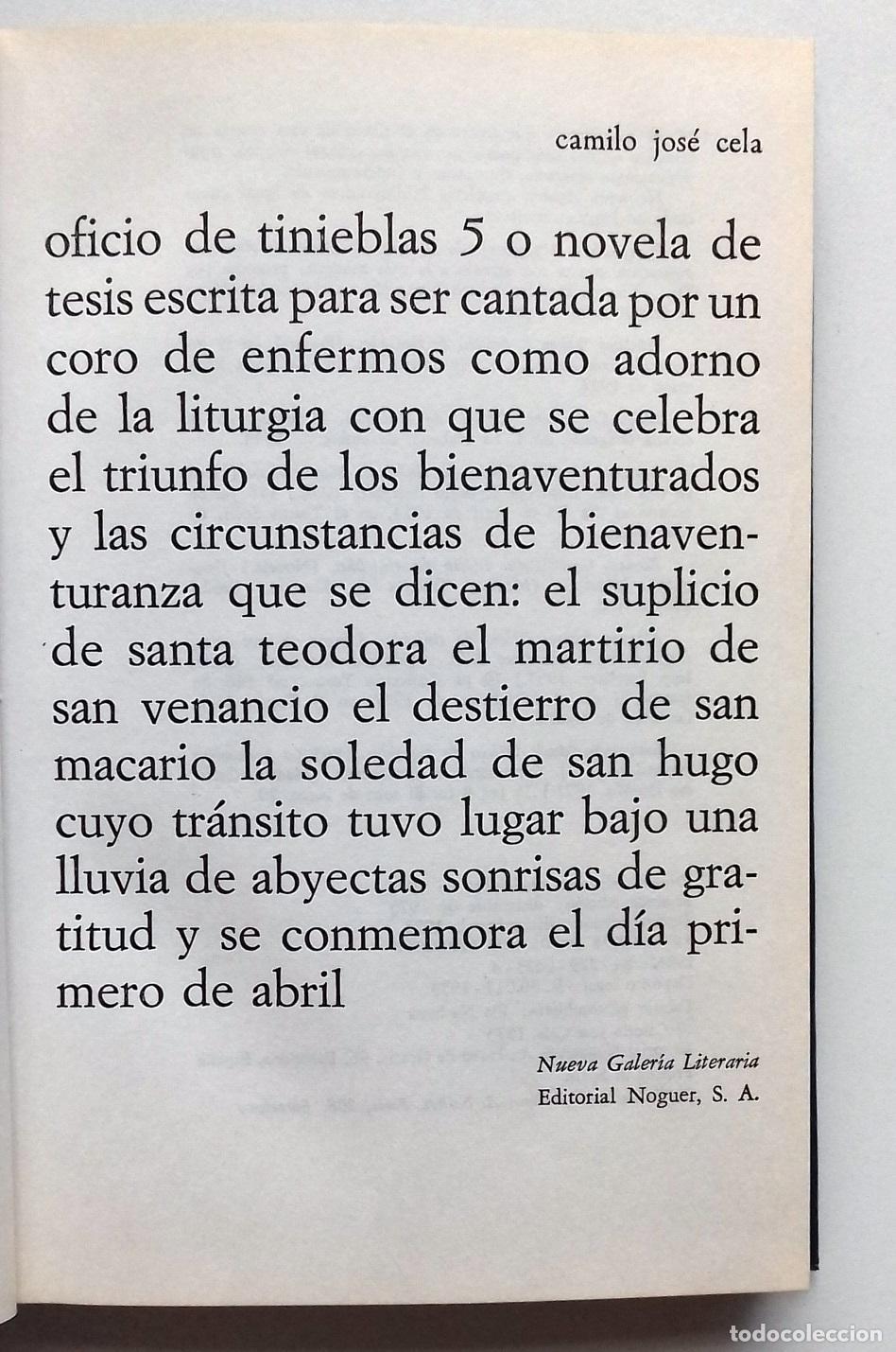 Libros: Cela, Camilo Jos&eacute; - OFICIO DE TINIEBLAS 5 - Foto 2