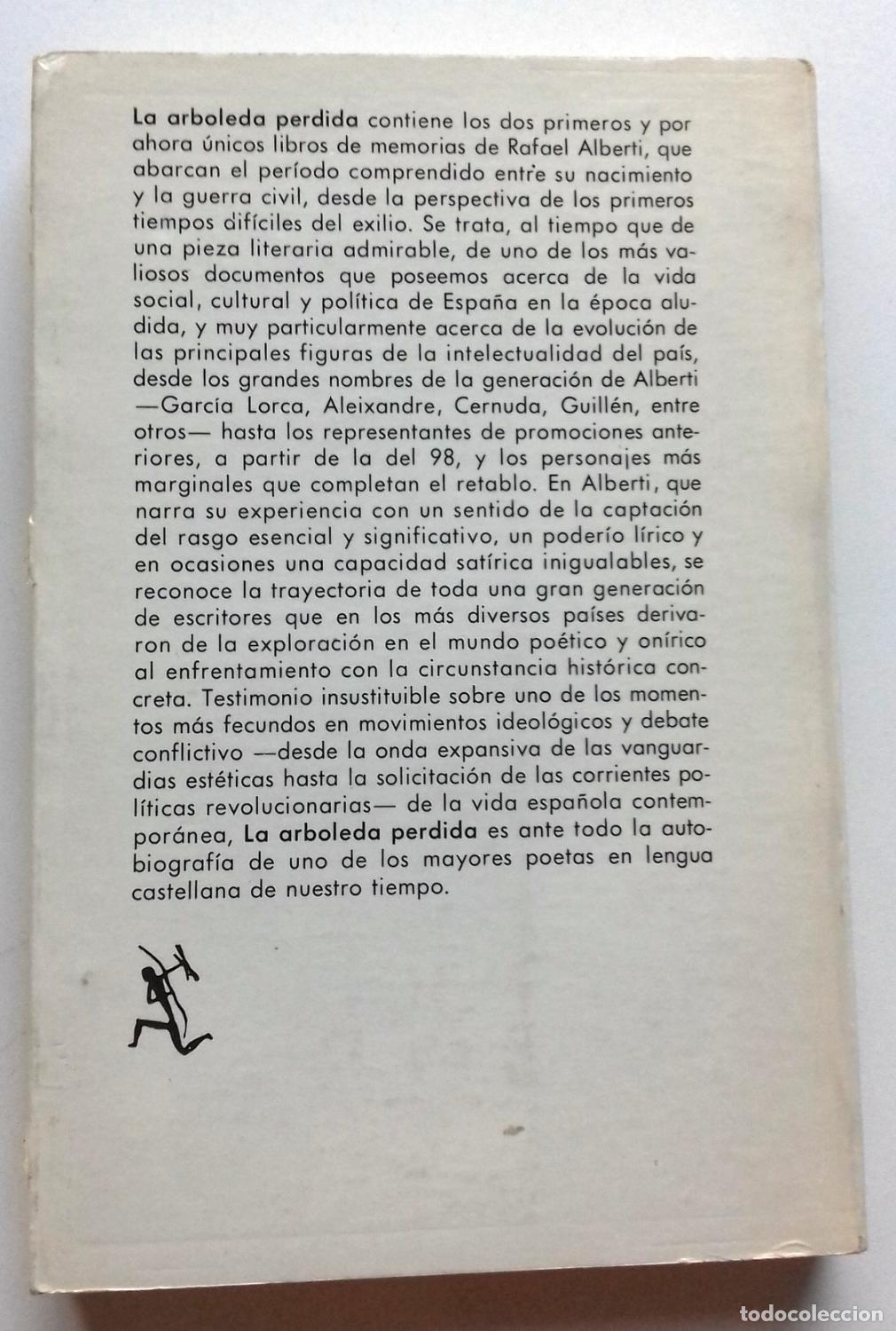 Libros: Alberti, Rafael - LA ARBOLEDA PERDIDA (Libros I y II de Memorias) - Foto 4