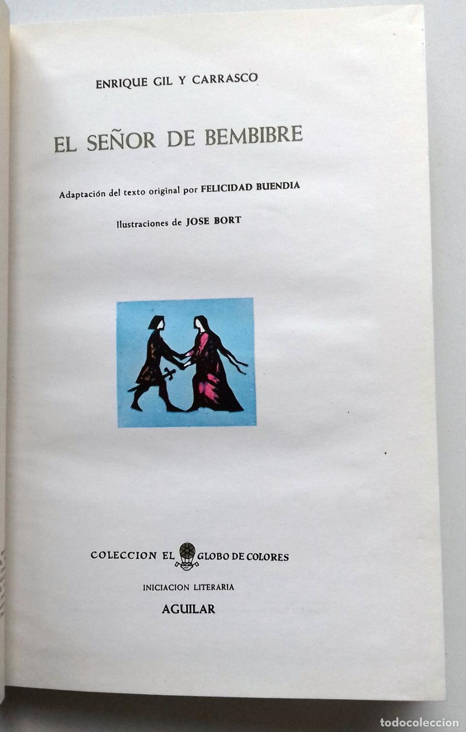 Libros: Gil y Carrasco, Enrique - EL SE&Ntilde;OR DE BEMBIBRE - Foto 2