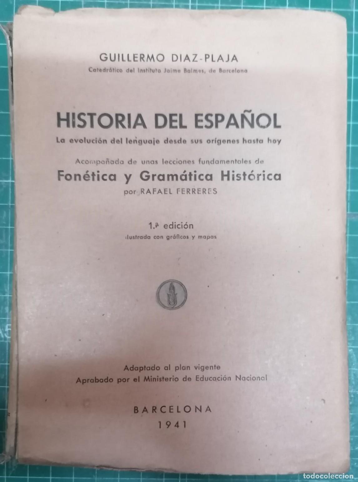 Libros: D&iacute;az-Plaja, Guillermo - HISTORIA DEL ESPA&Ntilde;OL - Foto 2