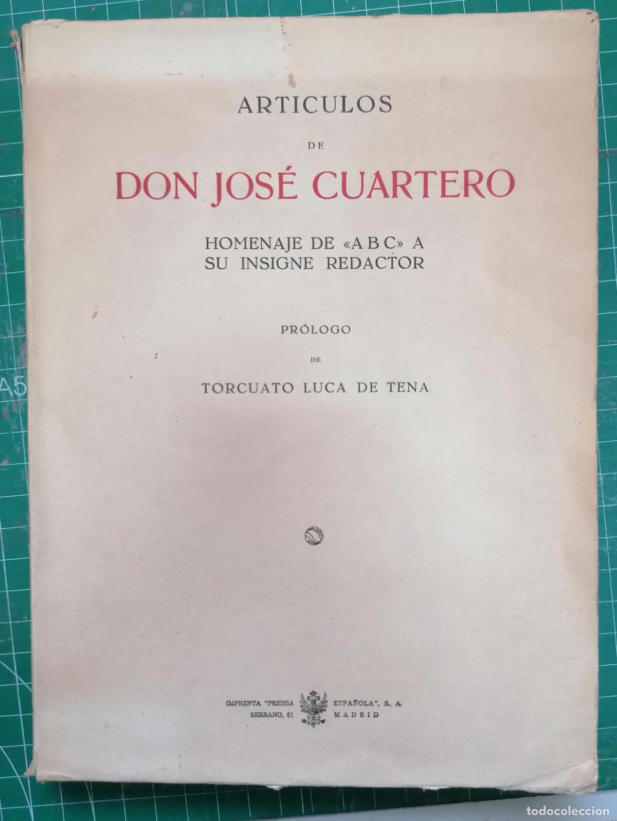 Libros: Cuartero, Jose - ART&Iacute;CULOS - Foto 1