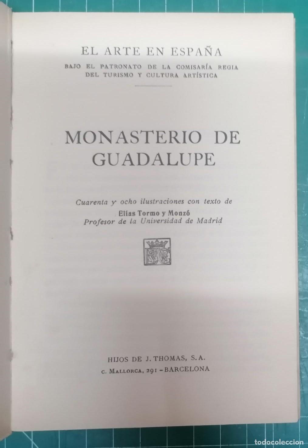 Libros: Tormo y Monz&oacute;, El&iacute;as - MONASTERIO DE GUADALUPE - Foto 2
