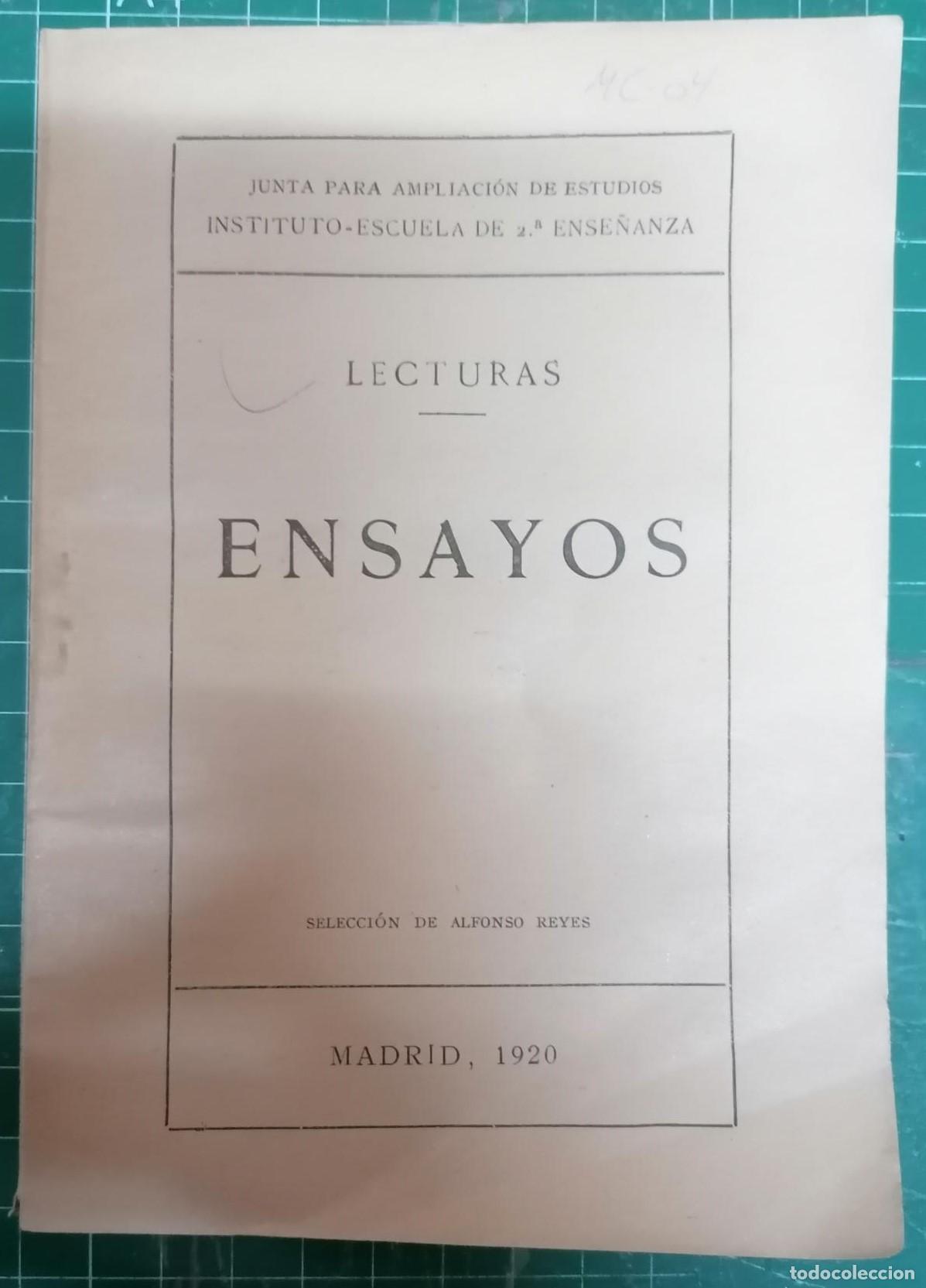 Libros: VV. AA. - ENSAYOS - Foto 1