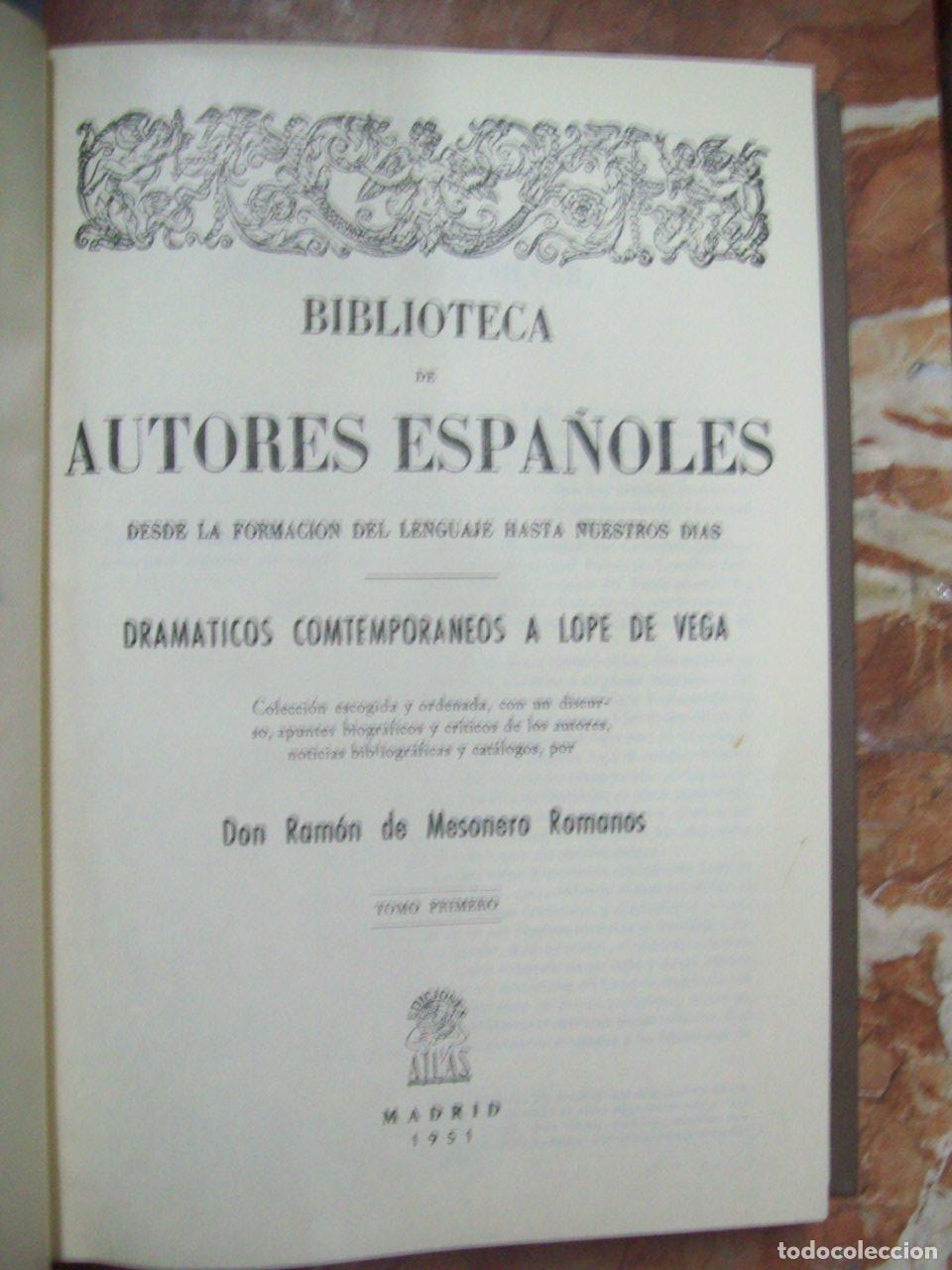 Libros: Mesonero Romanos, Ram&oacute;n de - DRAM&Aacute;TICOS CONTEMPOR&Aacute;NEOS A LOPE DE VEGA.TOMO I