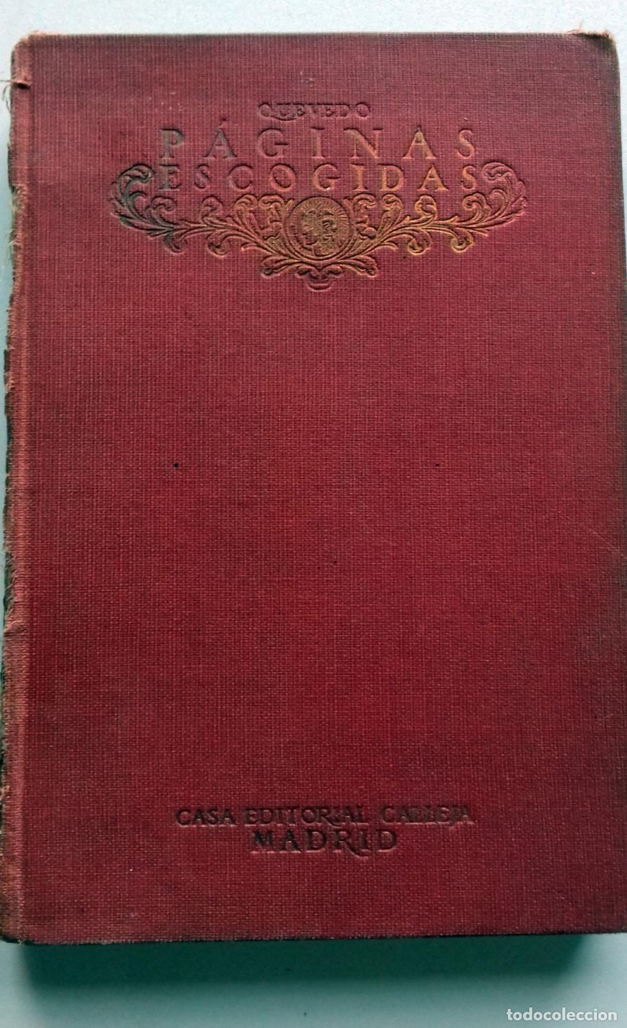 Libros: Quevedo y Villegas, Francisco de - P&Aacute;GINAS ESCOGIDAS - Foto 4