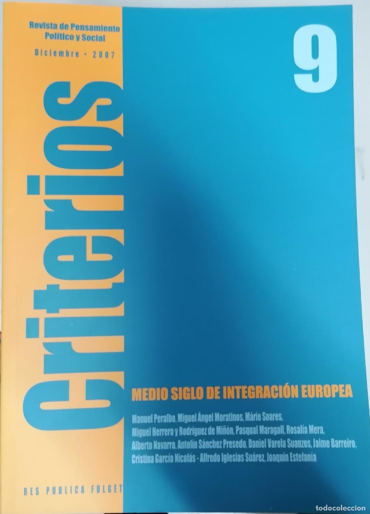 Libri di seconda mano: VV.AA. - CRITERIOS. RES PUBLICA FULGET. REVISTA DE PENSAMIENTO POL&Iacute;TICO Y SOCIAL N&ordm; 9