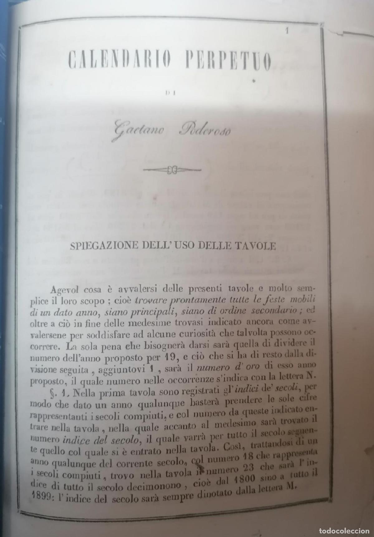 Libros: Poderoso, Gaetano - CALENDARIO PERPETUO - Foto 1