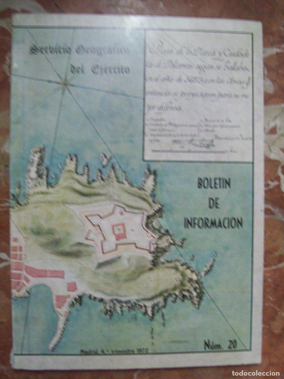 Libros: VV.AA. - SERVICIO GEOGR&Aacute;FICO DEL EJ&Eacute;RCITO. BOLET&Iacute;N DE INFORMACI&Oacute;N N&ordm; 20 - Foto 1