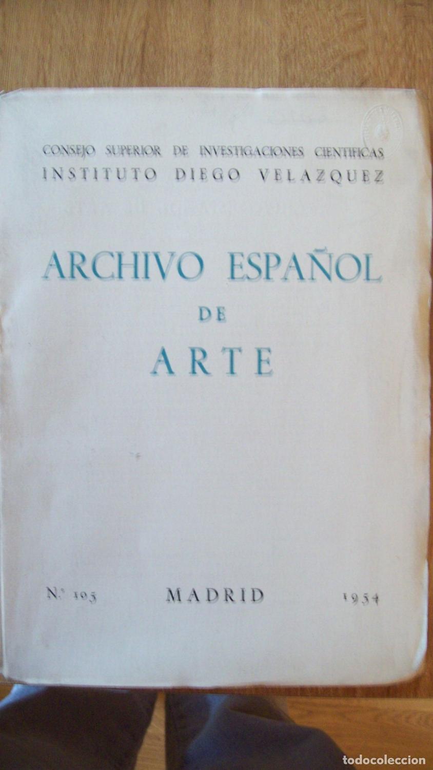 Libri di seconda mano: VV.AA. - ARCHIVO ESPA&Ntilde;OL DE ARTE. TOMO XXVII. N&ordm; 105-106-107-108 (A&ntilde;o completo) 4 vols.