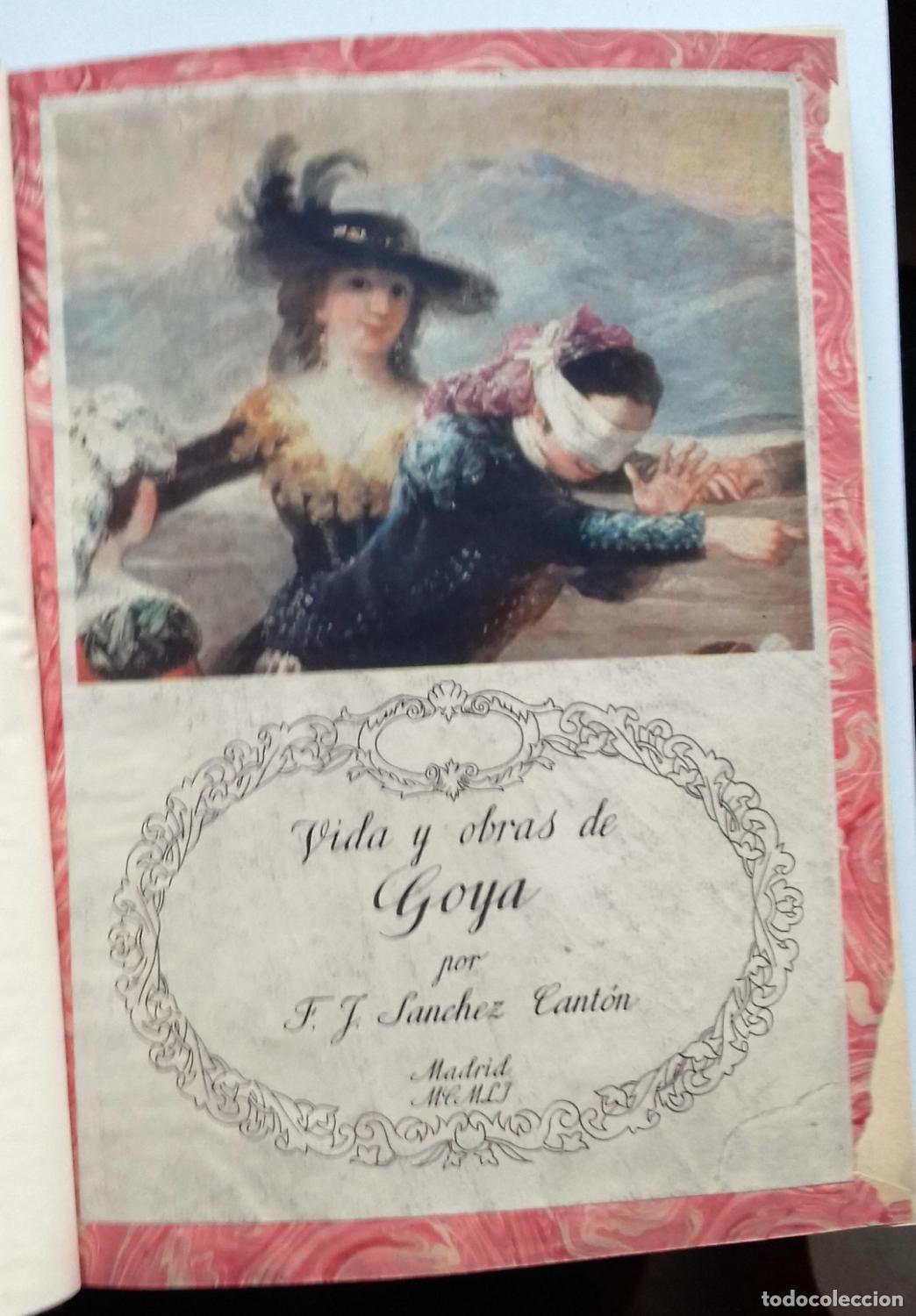 Libros: S&aacute;nchez Cant&oacute;n, F.J. - VIDA Y OBRAS DE GOYA - Foto 1