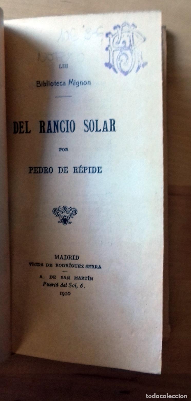 Libros: R&eacute;pide, Pedro de - DEL RANCIO SOLAR - Foto 2