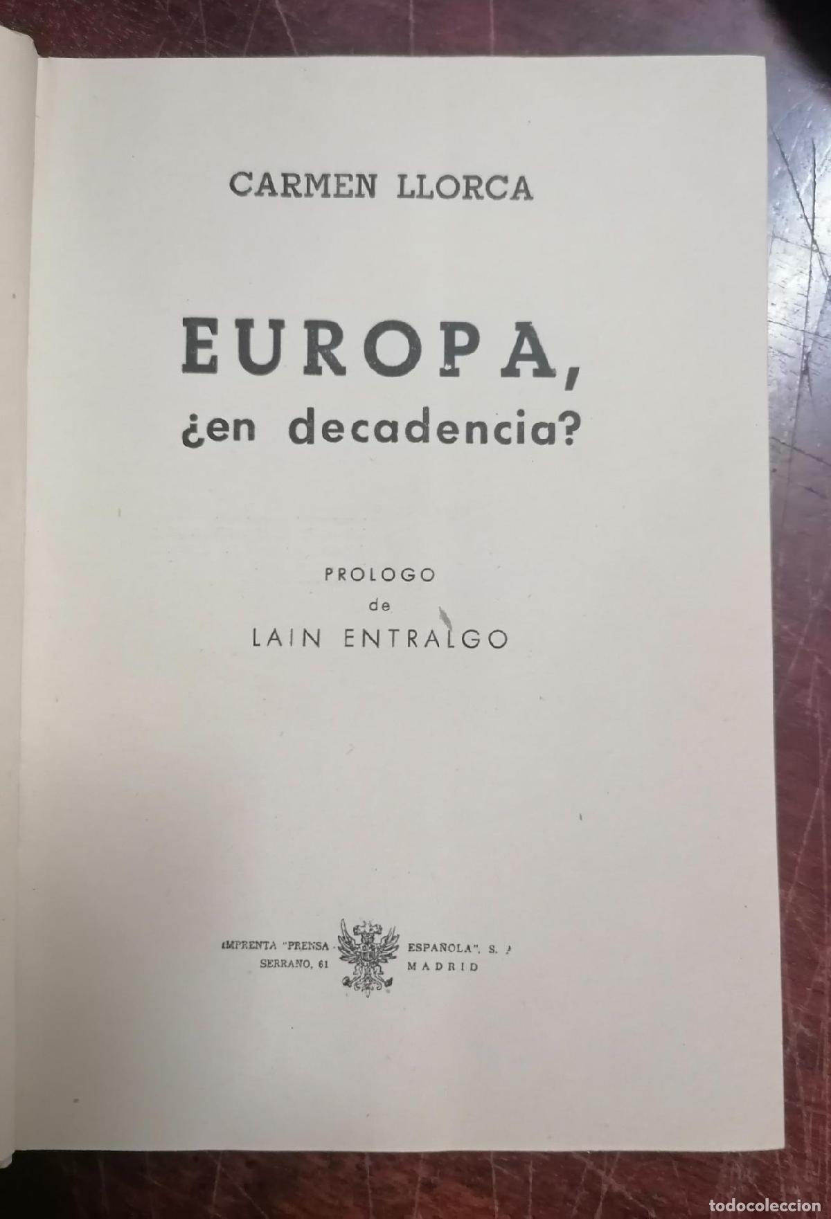 Libros: Llorca, Carmen - EUROPA, &iquest;EN DECADENCIA? - Foto 3