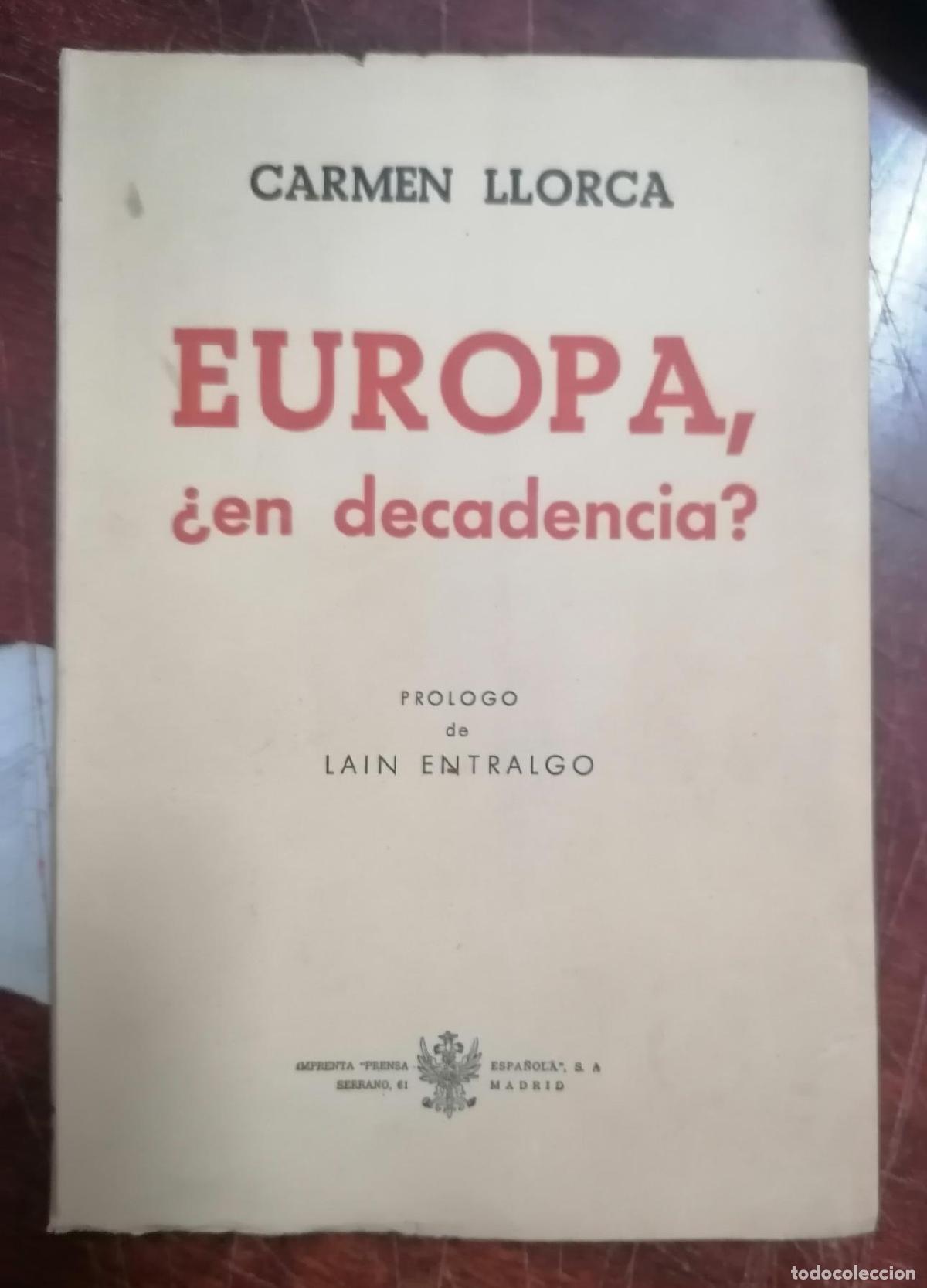 books: Llorca, Carmen - EUROPA, &iquest;EN DECADENCIA?